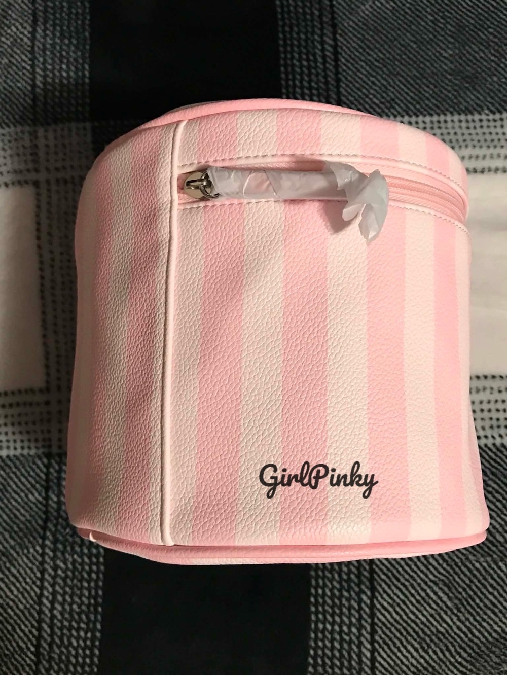 VICTORIA’S SECRET 2 PIECE VANITY MAKEUP/STORAGE CASES IN HERITAGE STRIPES - Picture 11 of 16